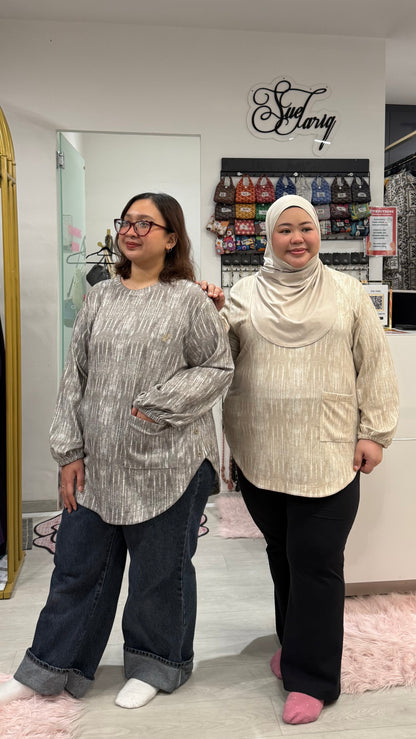 Natalie Batwing Top With Front Pocket
