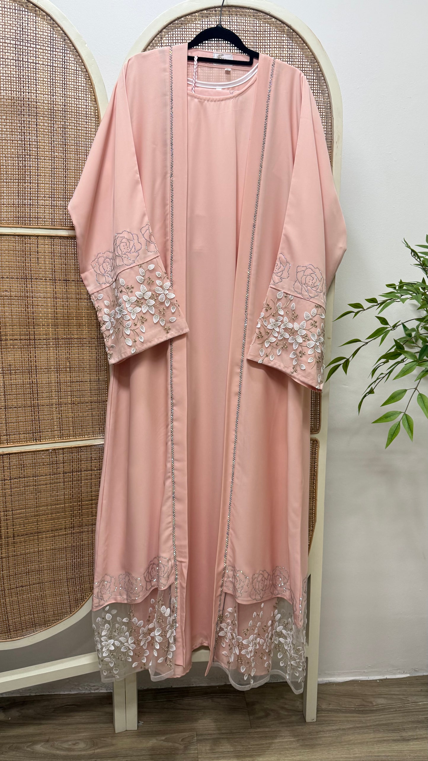 Elisya Lace 2-piece Abaya Dubai