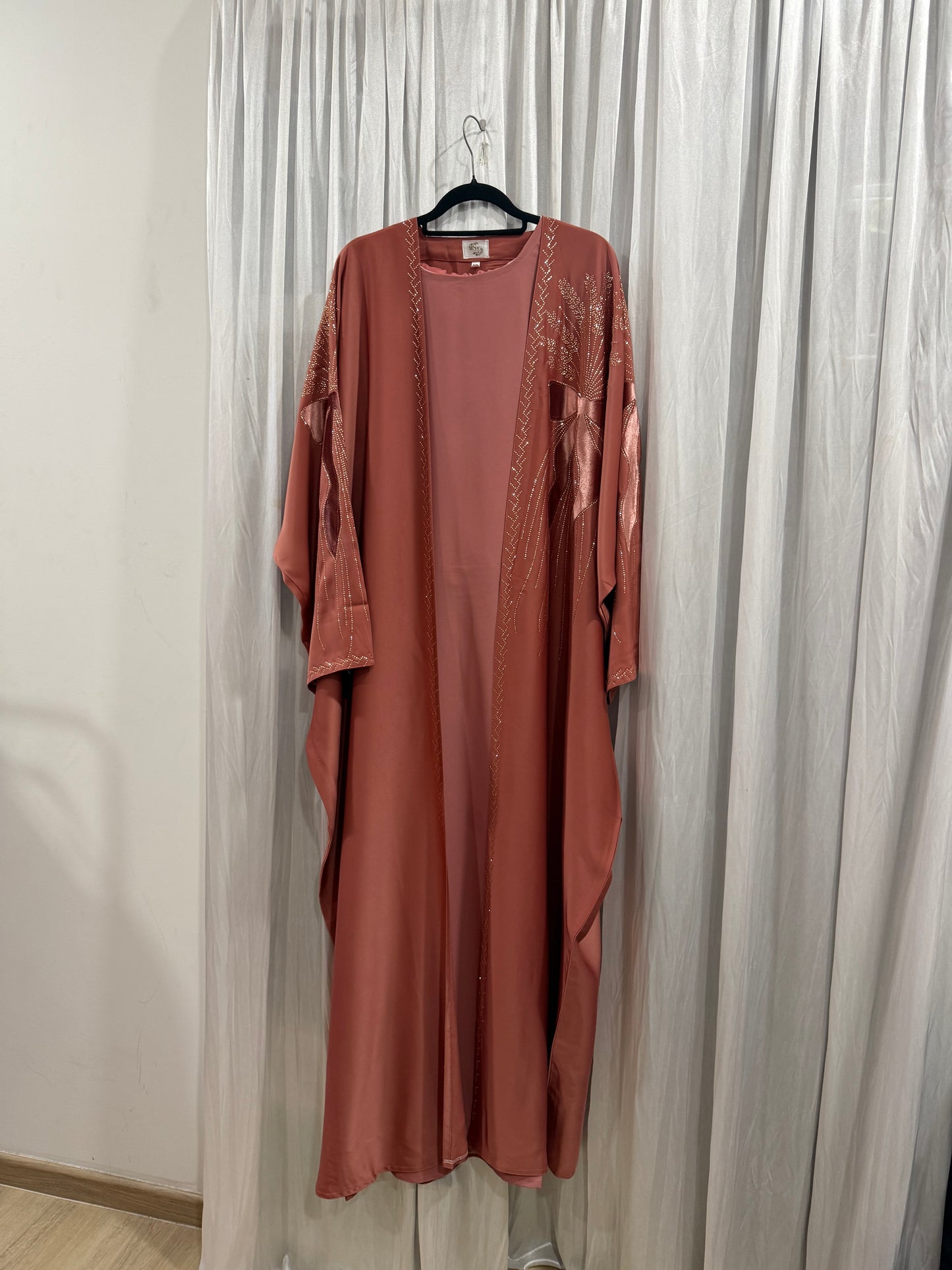 Abaya 2 piece Ribbon Fatin