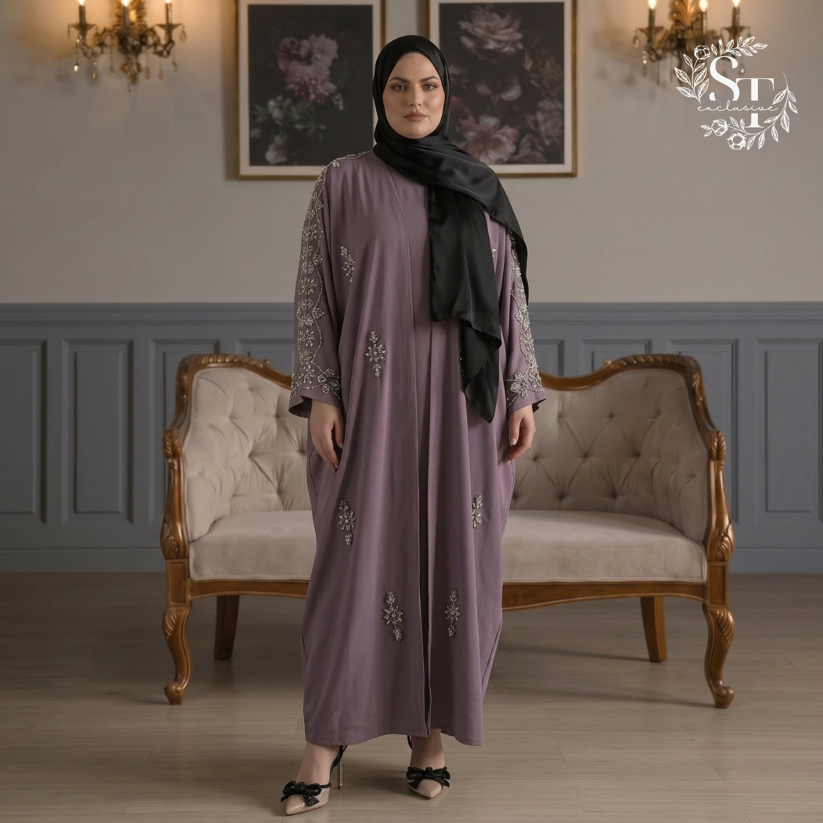Abaya 2-piece Haya Bling