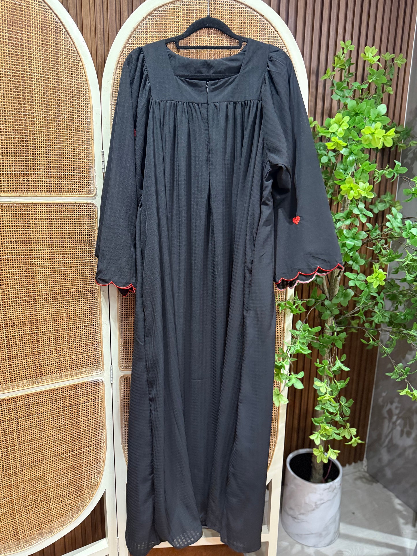 Melodia Premium Chiffon Heart Embroided Dress