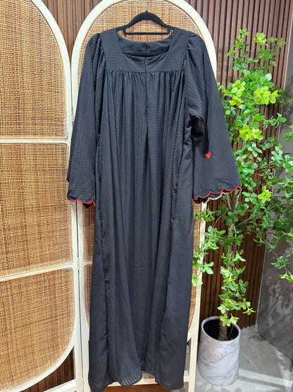 Melodia Premium Chiffon Heart Embroided Dress