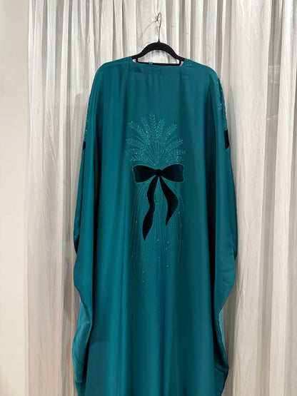 Abaya 2 piece Ribbon Fatin