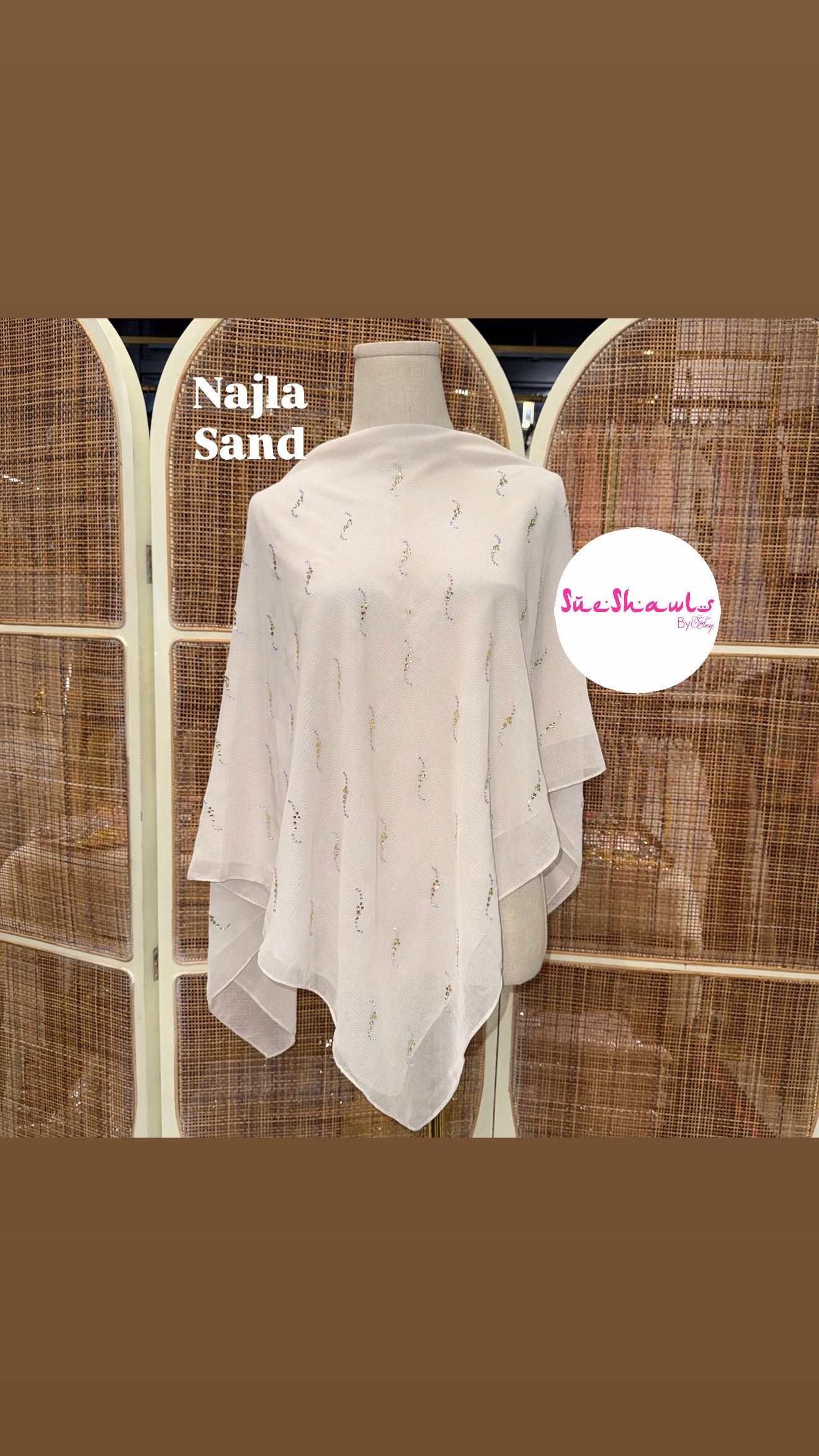 Najla Bawal Bling Wave Cotton Viole