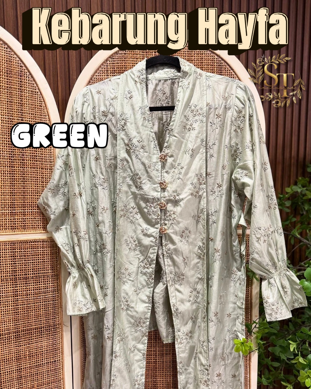 Kebarung Hayfa Premium Cotton Tie-back Top