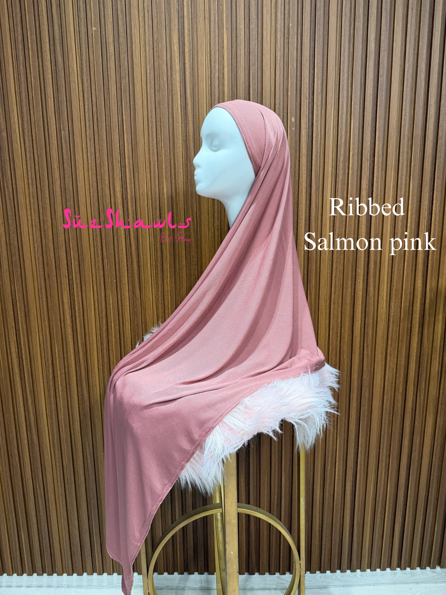 Plain Premium Ribbed Shawl