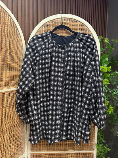 Qirana Premium Eyelet Button up Top