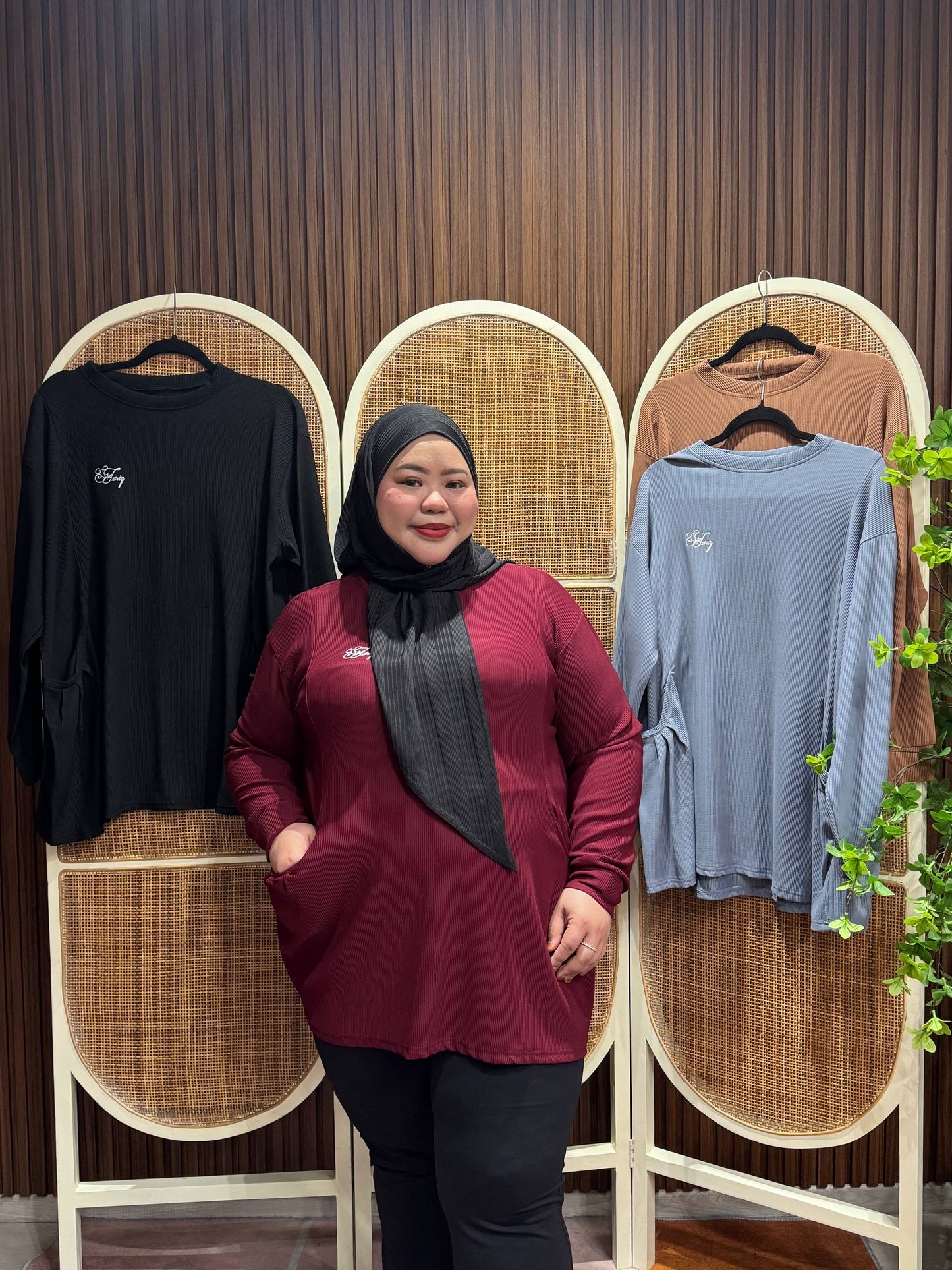 Sonia ribbed Waffle Casual Top