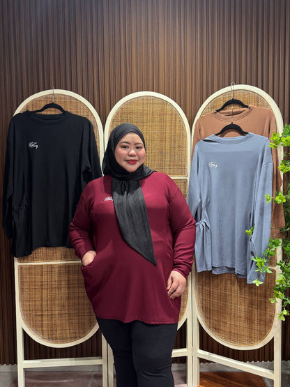 Sonia ribbed Waffle Casual Top