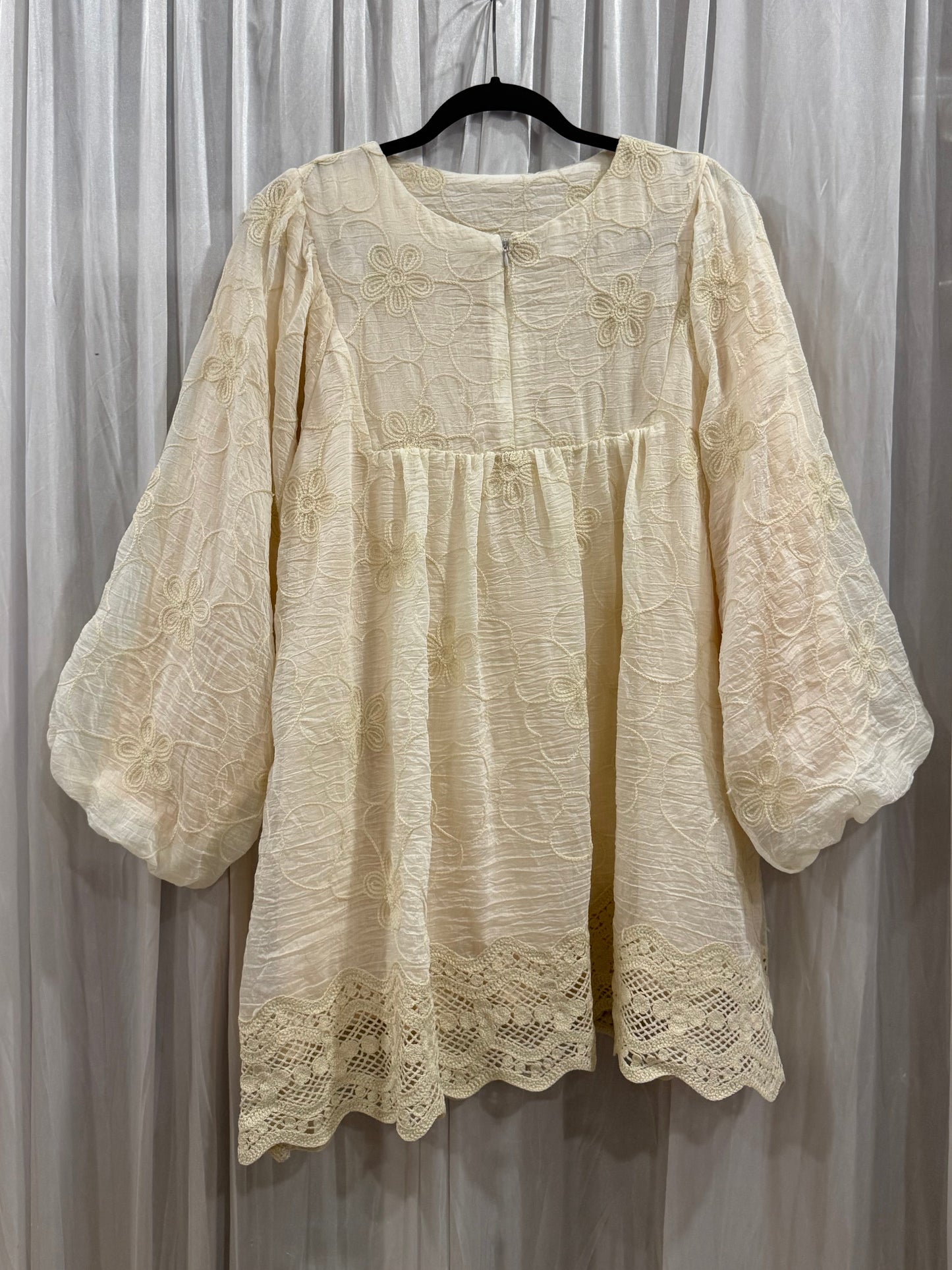 Mikayla Cotton Eyelet Babydoll Top Lace