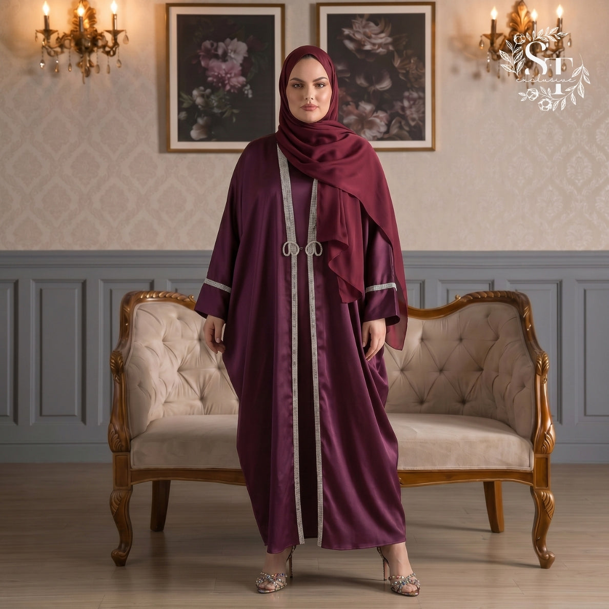 Abaya 2- piece Noureen Dubai Series