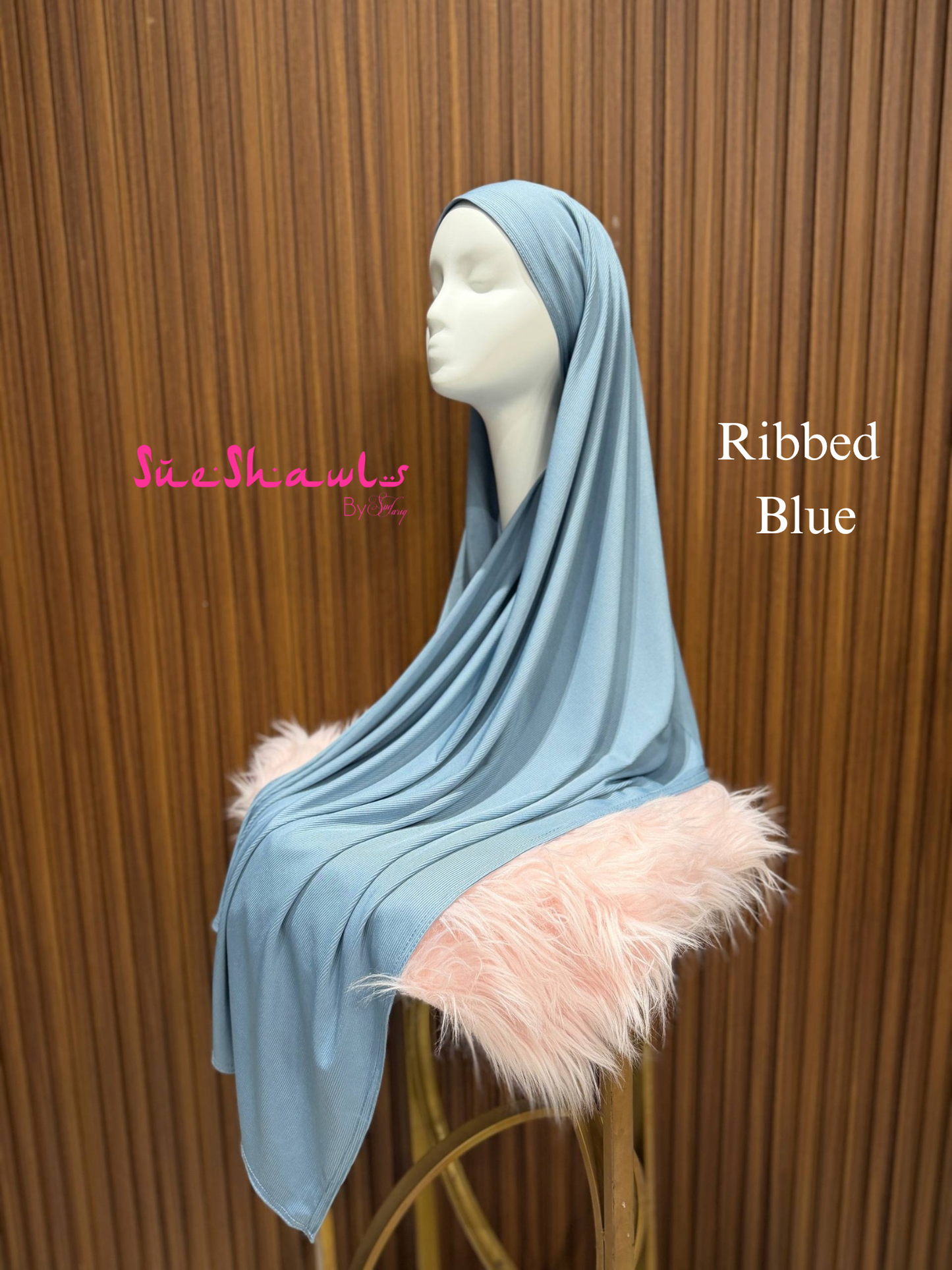 Plain Premium Ribbed Shawl