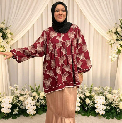 Cahaya Eyelet Babydoll Top