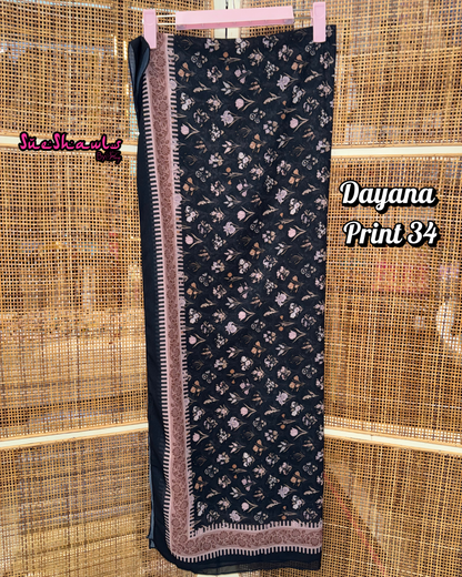 Dayana Printed 1.8M Shawl Premium Chiffon