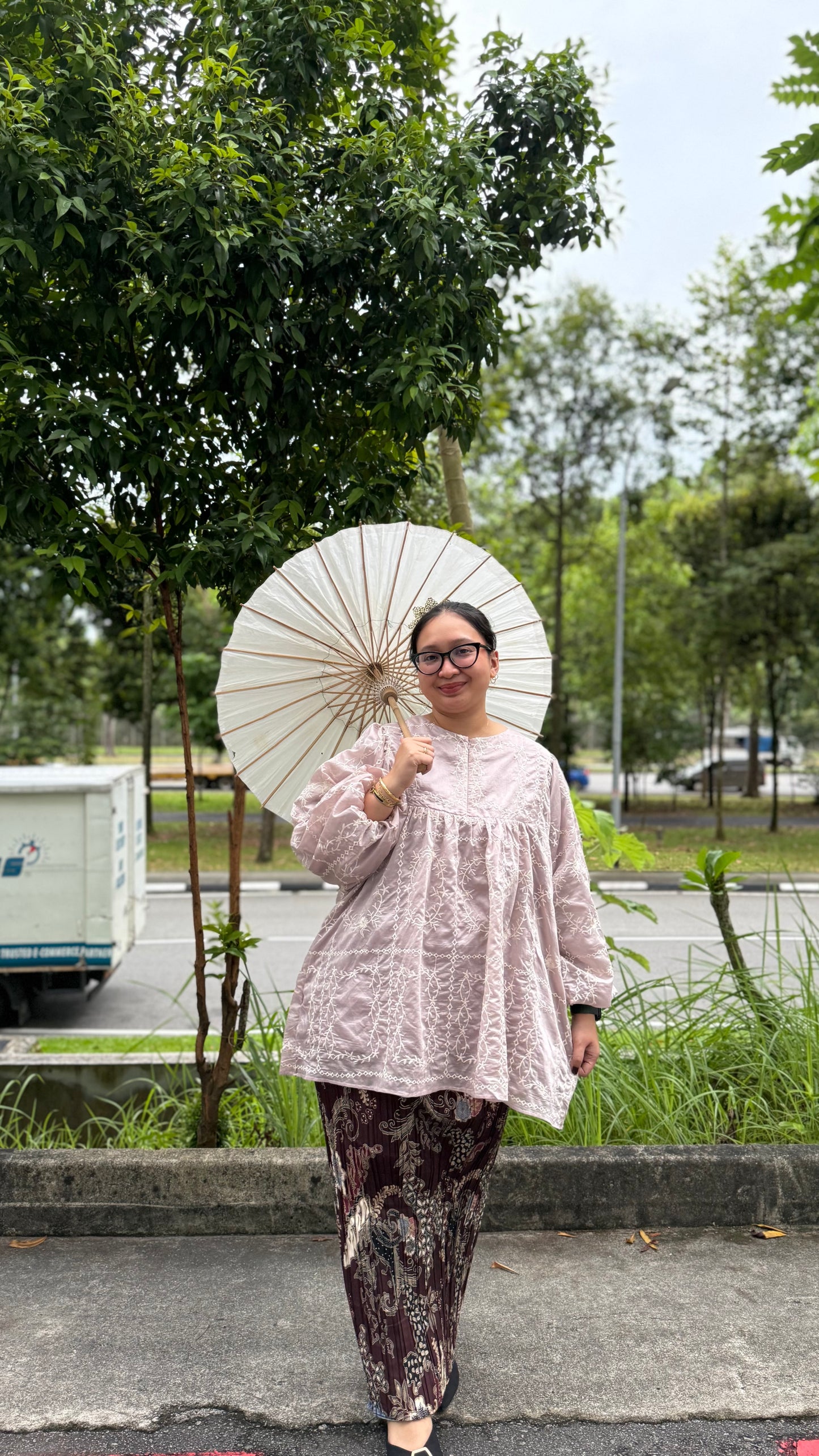 Agnes Premium Paper Silk Top With lining