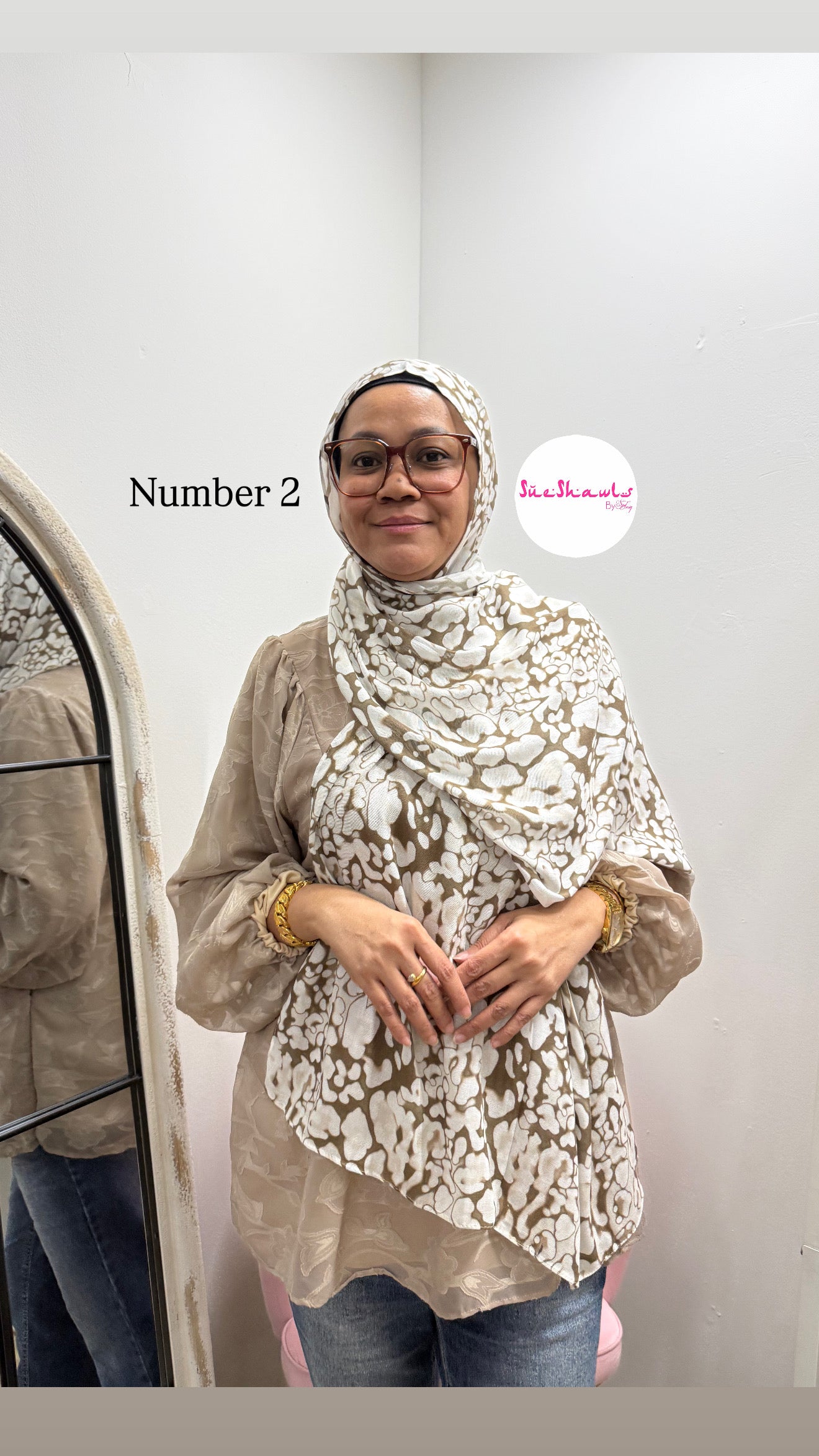 Sufya Leopard Print Modal Shawl