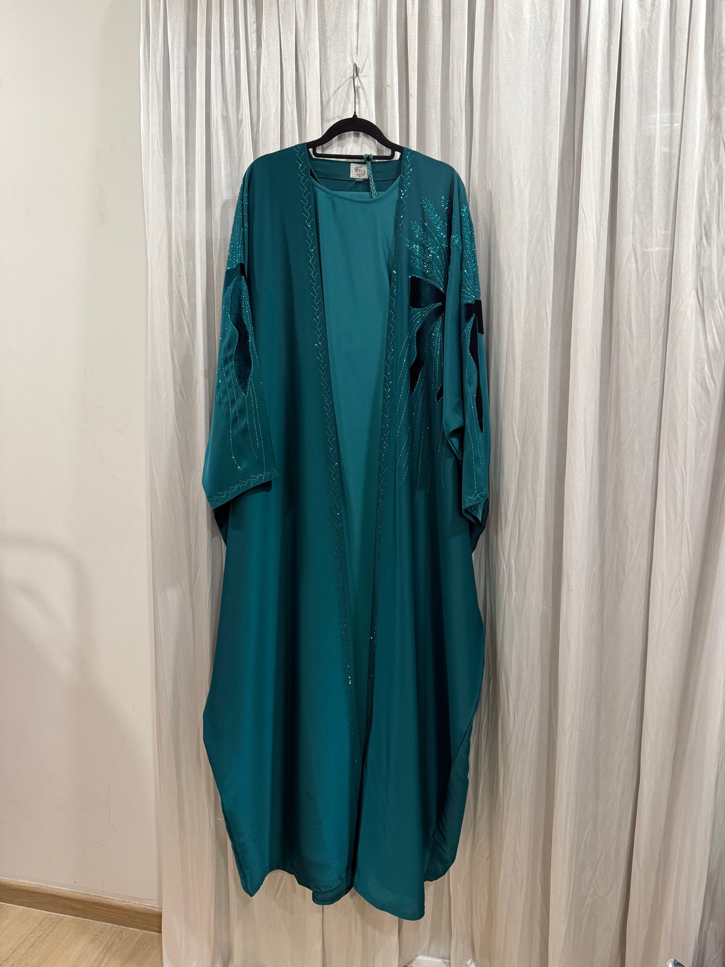 Abaya 2 piece Ribbon Fatin