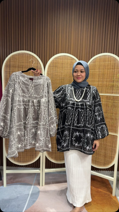 Agnes Premium Paper Silk Top With lining