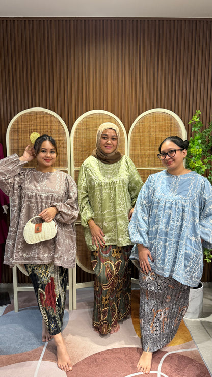 Agnes Premium Paper Silk Top With lining