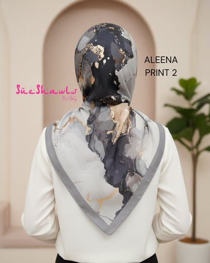 Aleena Premium cotton viole Printed Bawal