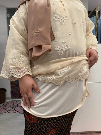 Aurora Cotton Eyelet Tunic With Lining