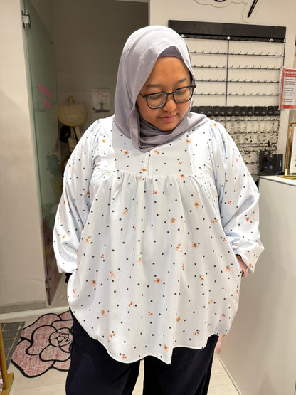 Jazlina Babydoll Printed Top