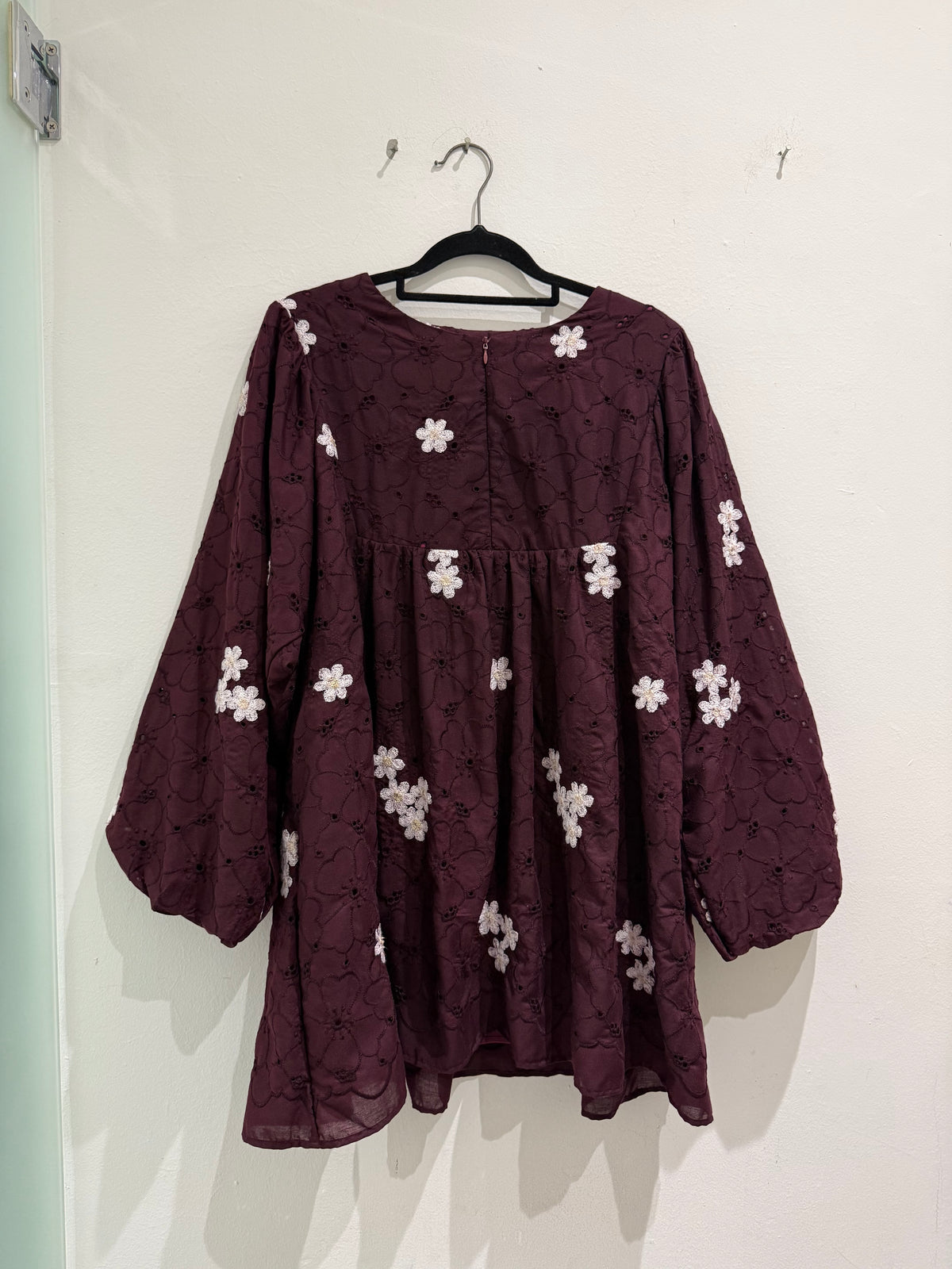 Zelora Cotton Eyelet Babydoll Top