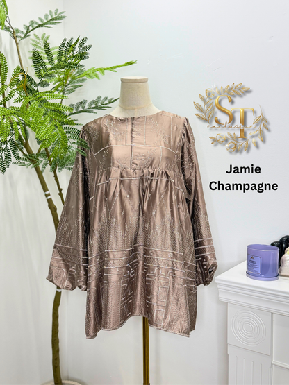 Jamie Premium Armani Eyelet Babydoll top