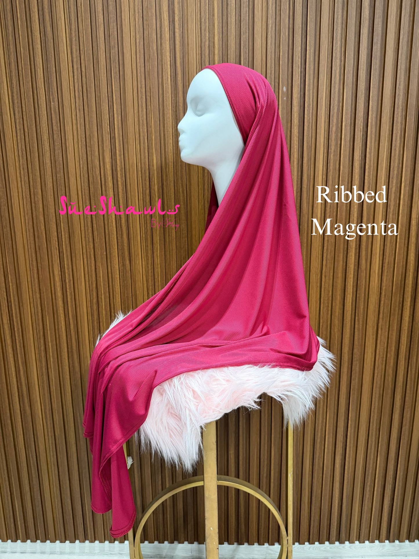 Plain Premium Ribbed Shawl