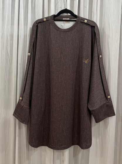 Irene Batwing With Side Buttons