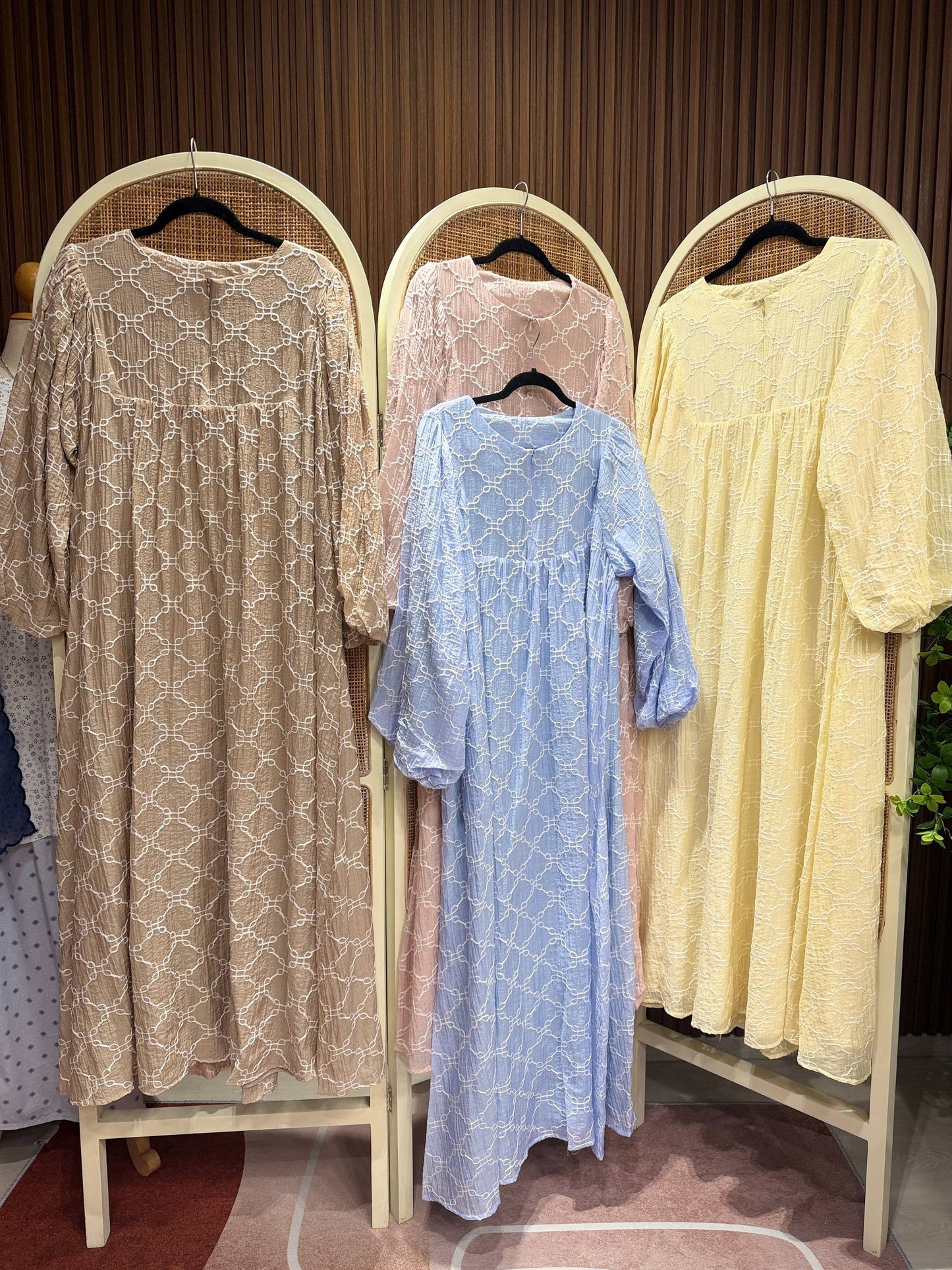 Lily Premium Cotton Eyelet Dress