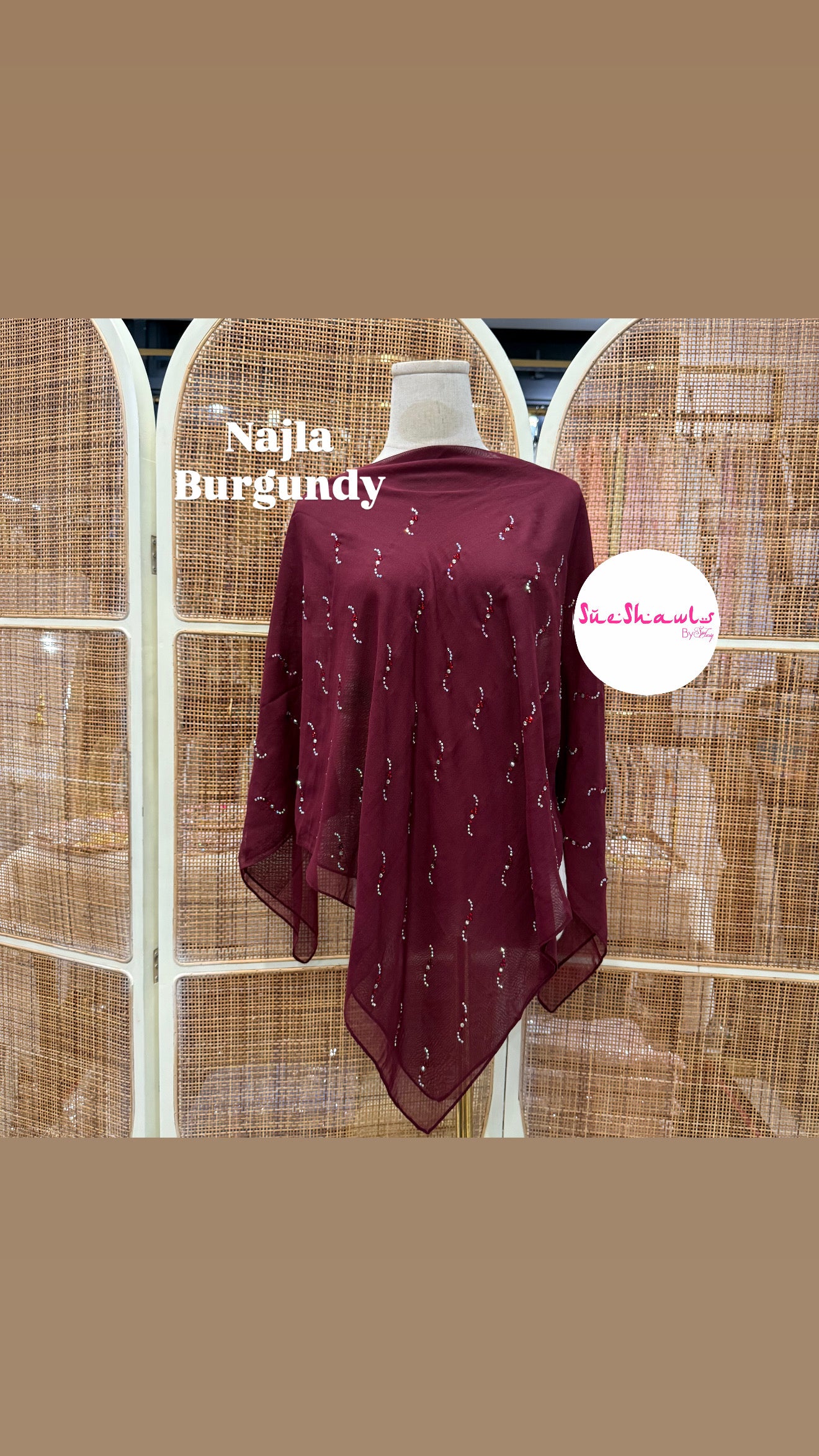 Najla Bawal Bling Wave Cotton Viole