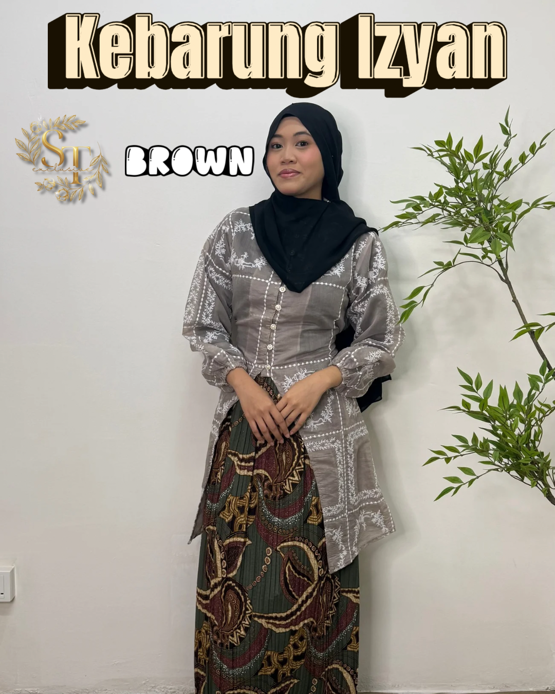 Kebarung Izyan Tie-back Top