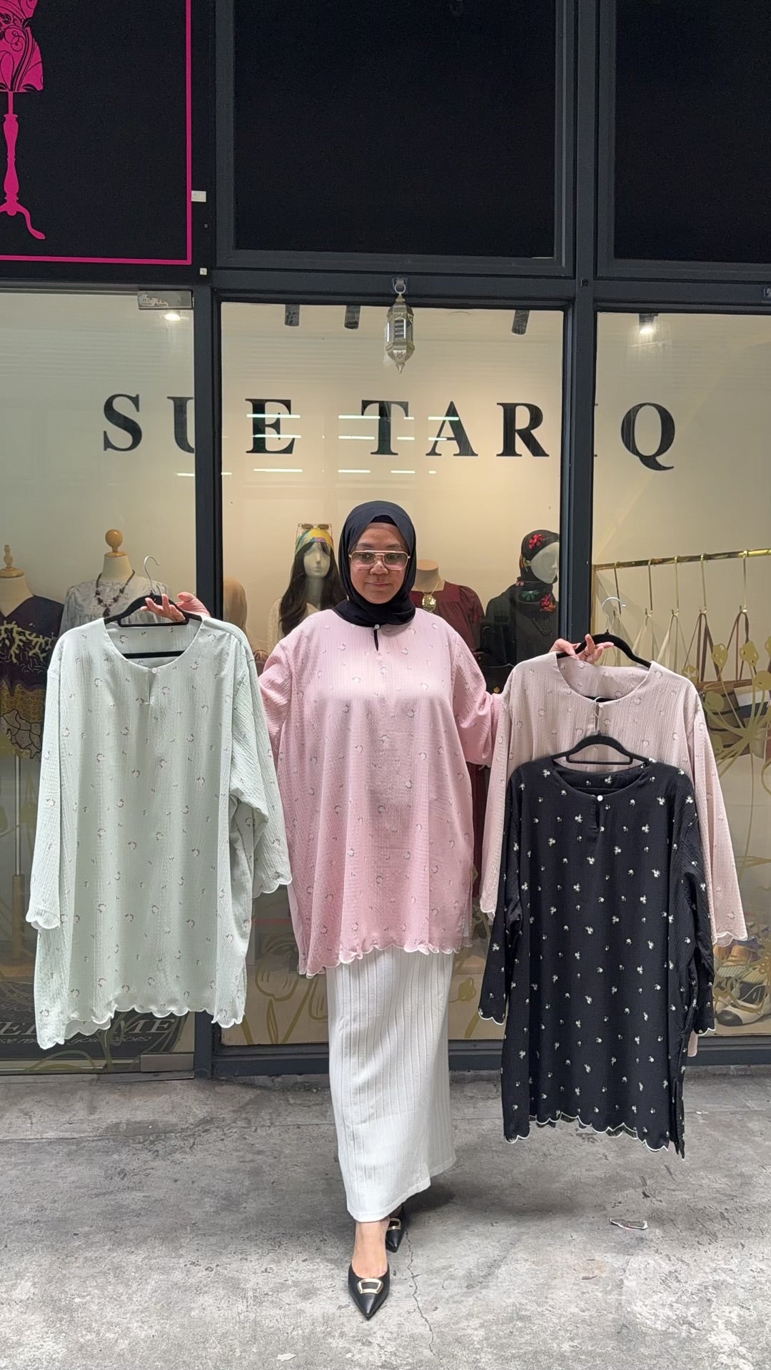 Naomi Printed Tunic Premium Crinkled