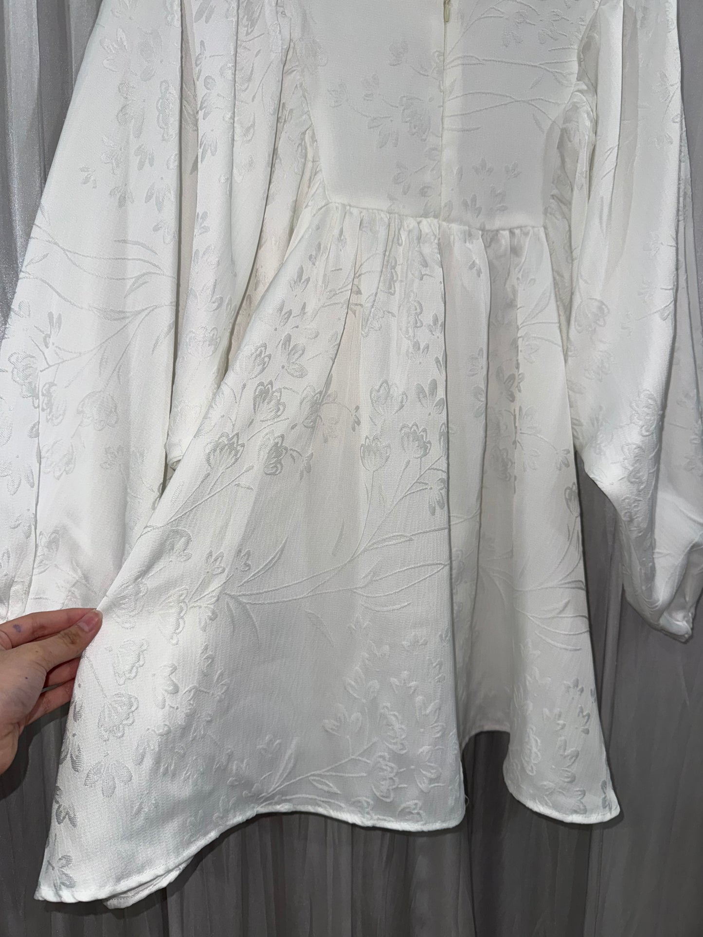 Erla Cotton Embossed babydoll top