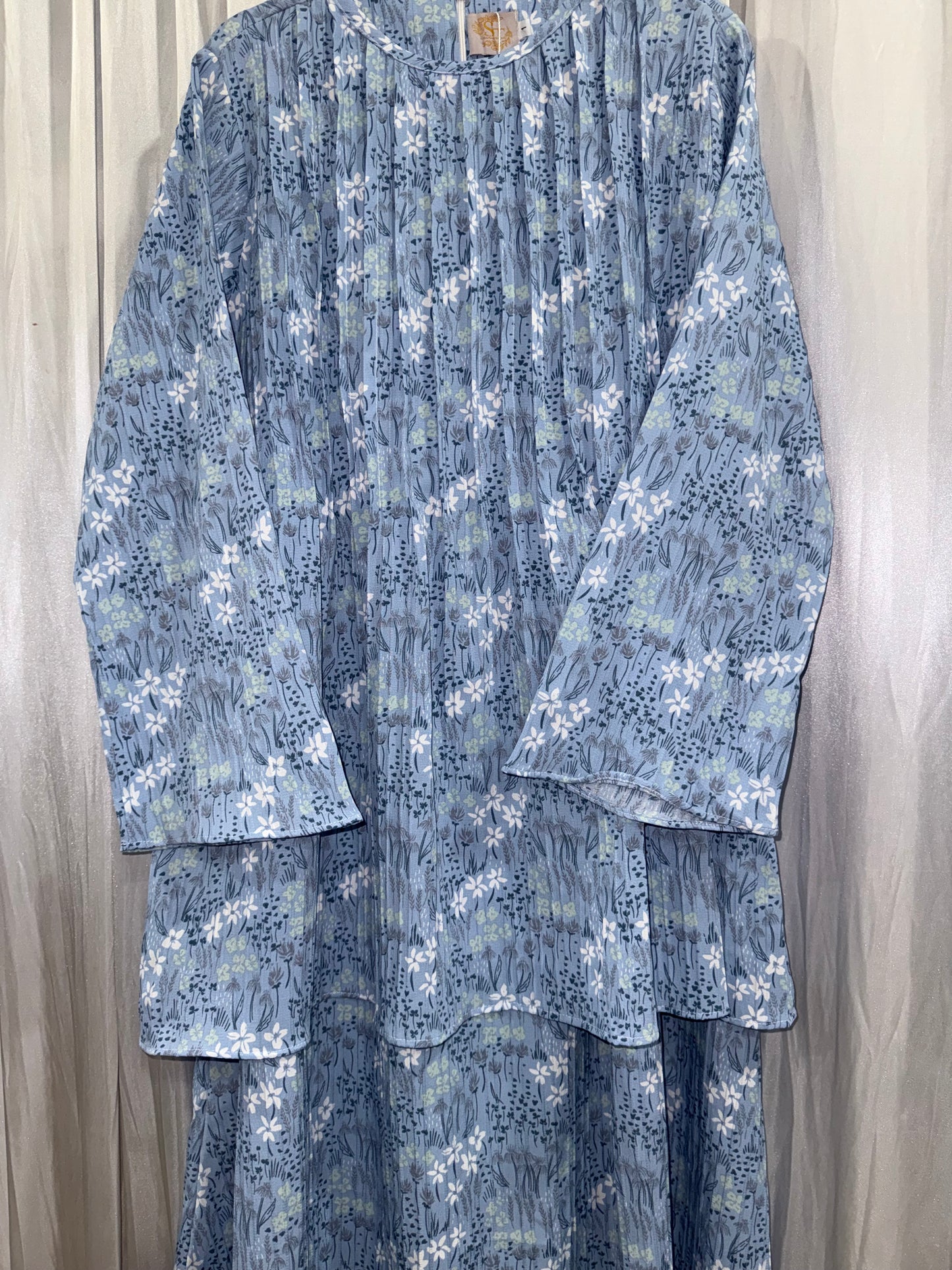 Zelda Floral Premium Crinkled Skirt Set