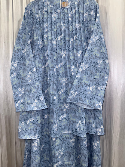 Zelda Floral Premium Crinkled Skirt Set