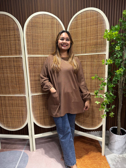 Nara Waffle Casual Top