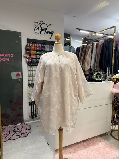 Aurora Cotton Eyelet Tunic With Lining