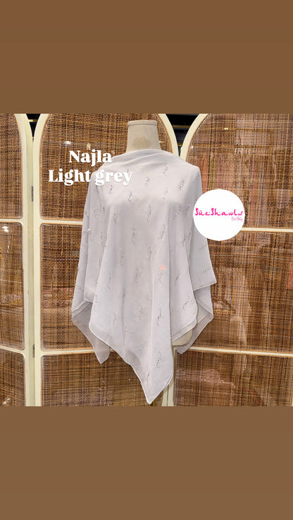 Najla Bawal Bling Wave Cotton Viole