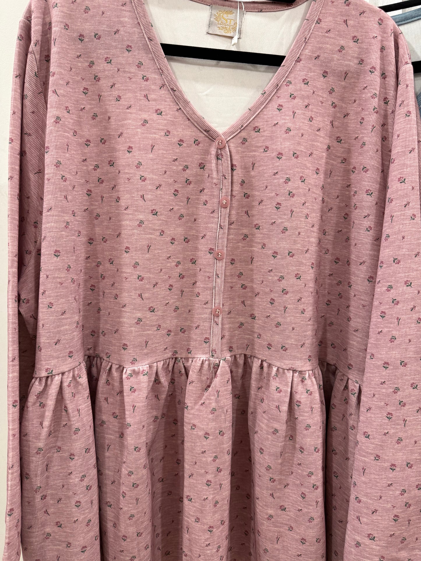 Ophelia Button Up Printed Flower Top