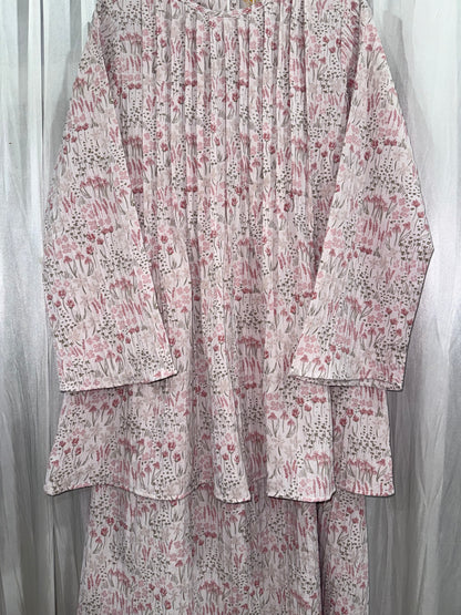 Zelda Floral Premium Crinkled Skirt Set