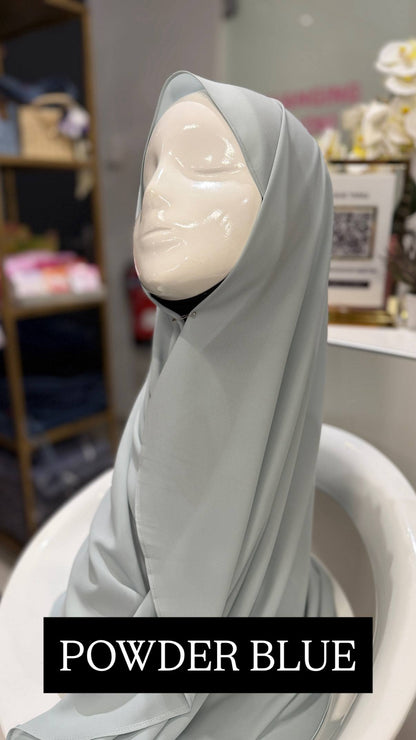 Plain Curve Shawls Premium Diamond Chiffon