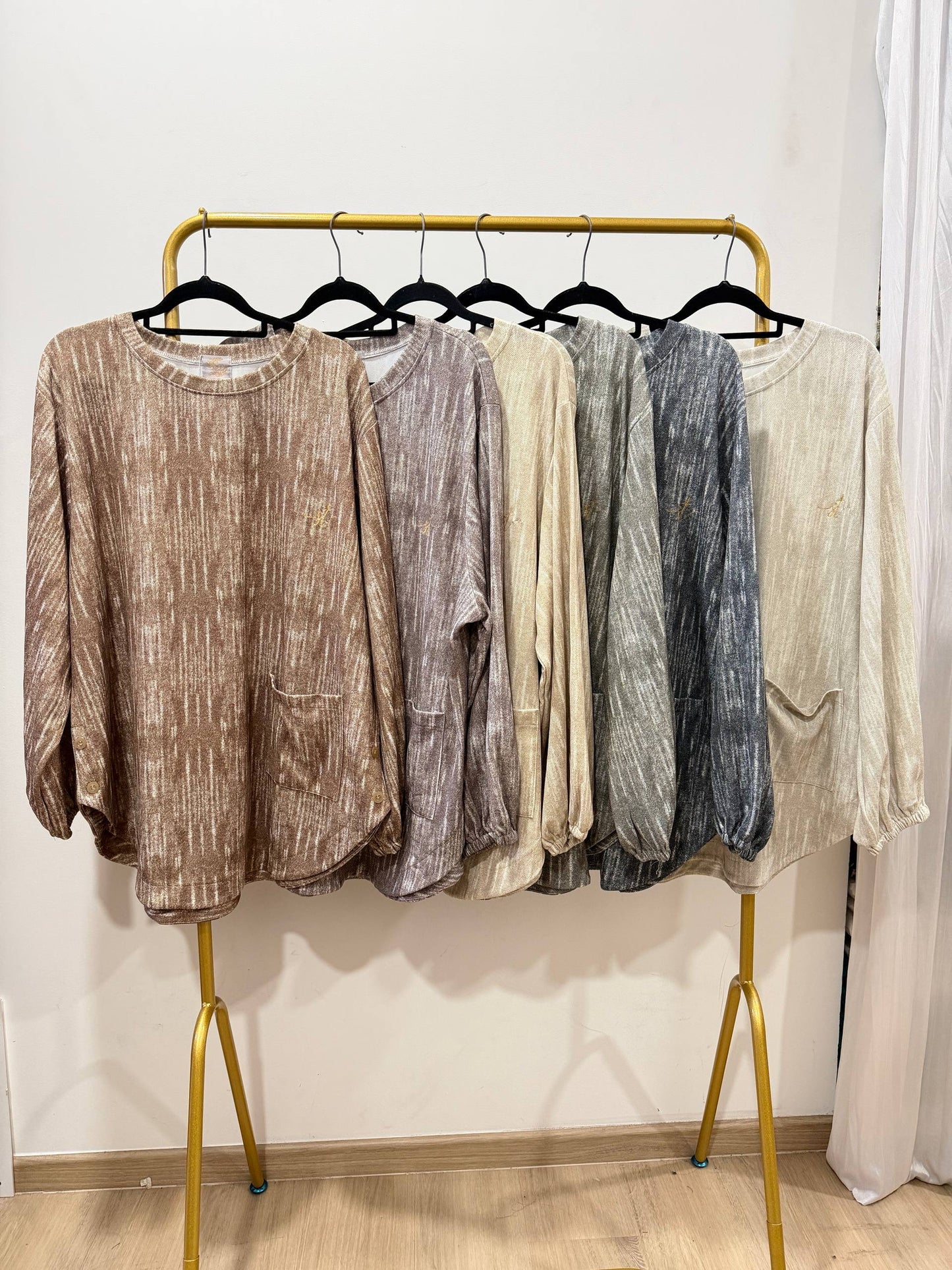 Natalie Batwing Top With Front Pocket