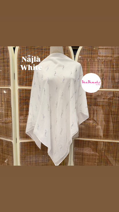 Najla Bawal Bling Wave Cotton Viole