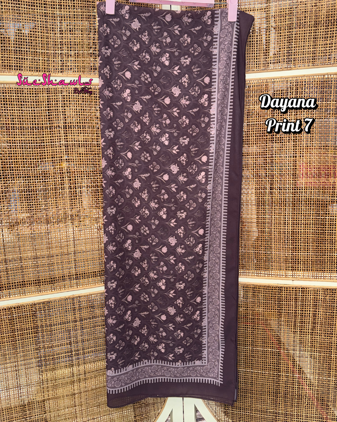 Dayana Printed 1.8M Shawl Premium Chiffon