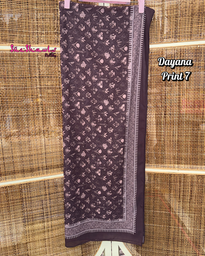 Dayana Printed 1.8M Shawl Premium Chiffon