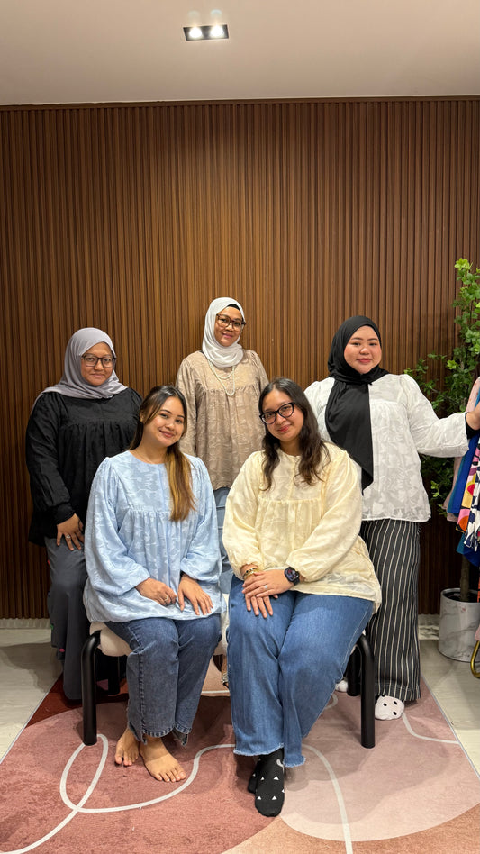 Shakilah Babydoll Batwing Cotton Embossed