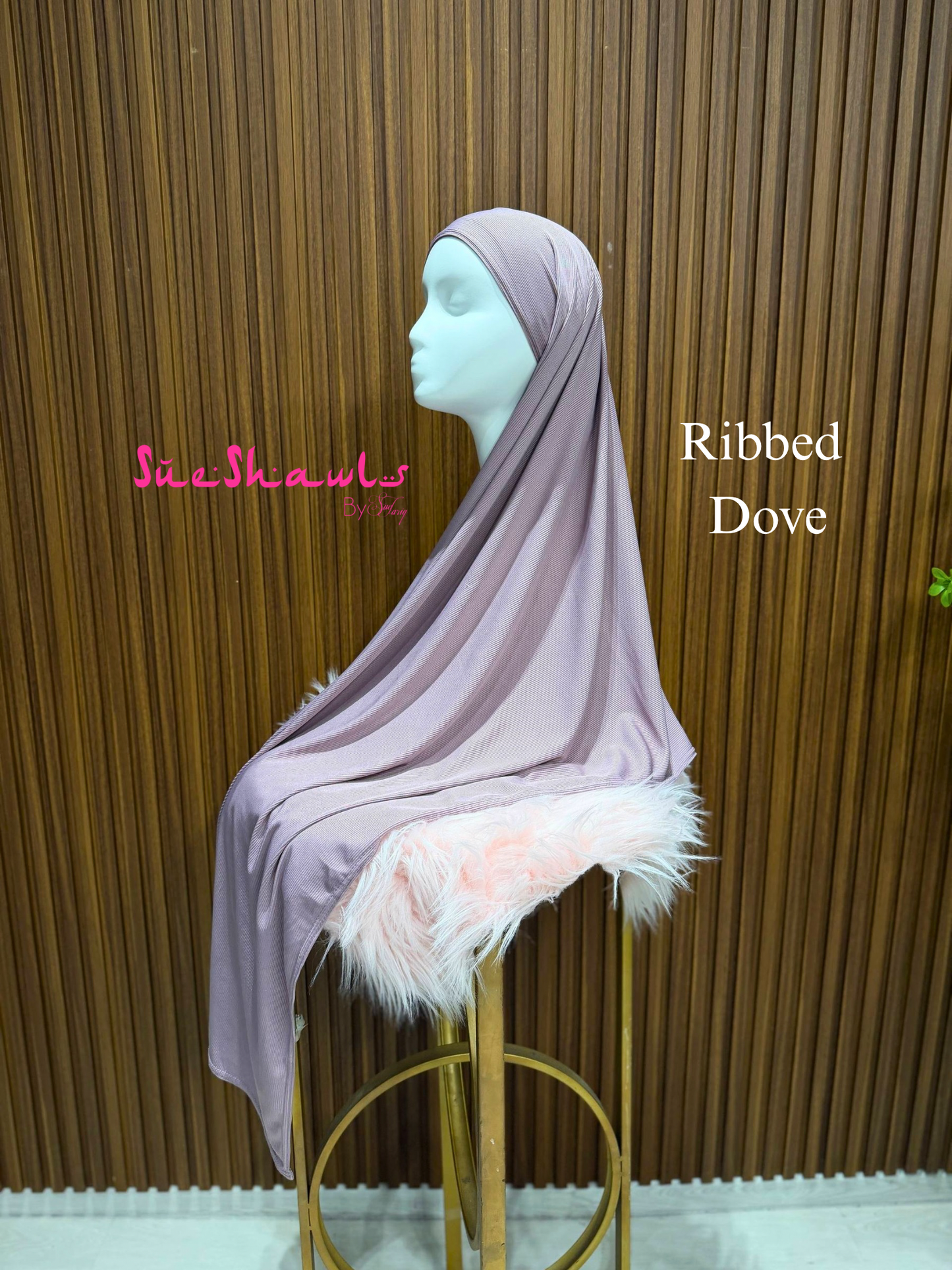 Plain Premium Ribbed Shawl