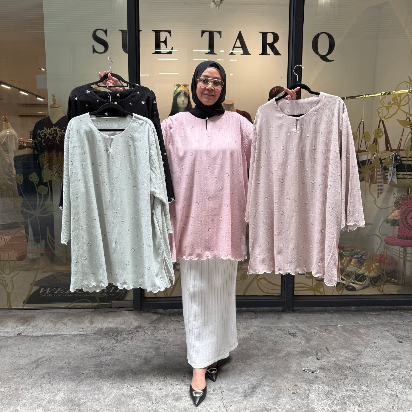 Naomi Printed Tunic Premium Crinkled